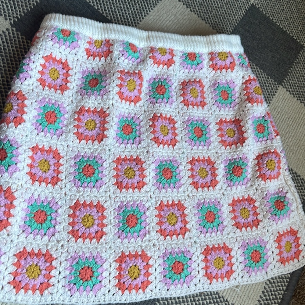 Art Class Crochet Granny Square skirt 10/12 - Picture 2 of 6